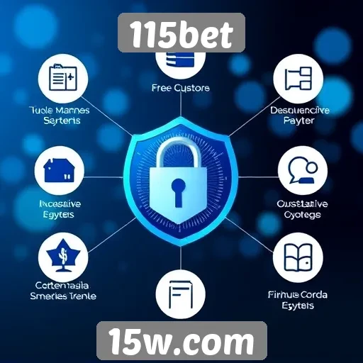 Características de segurança no site 115bet